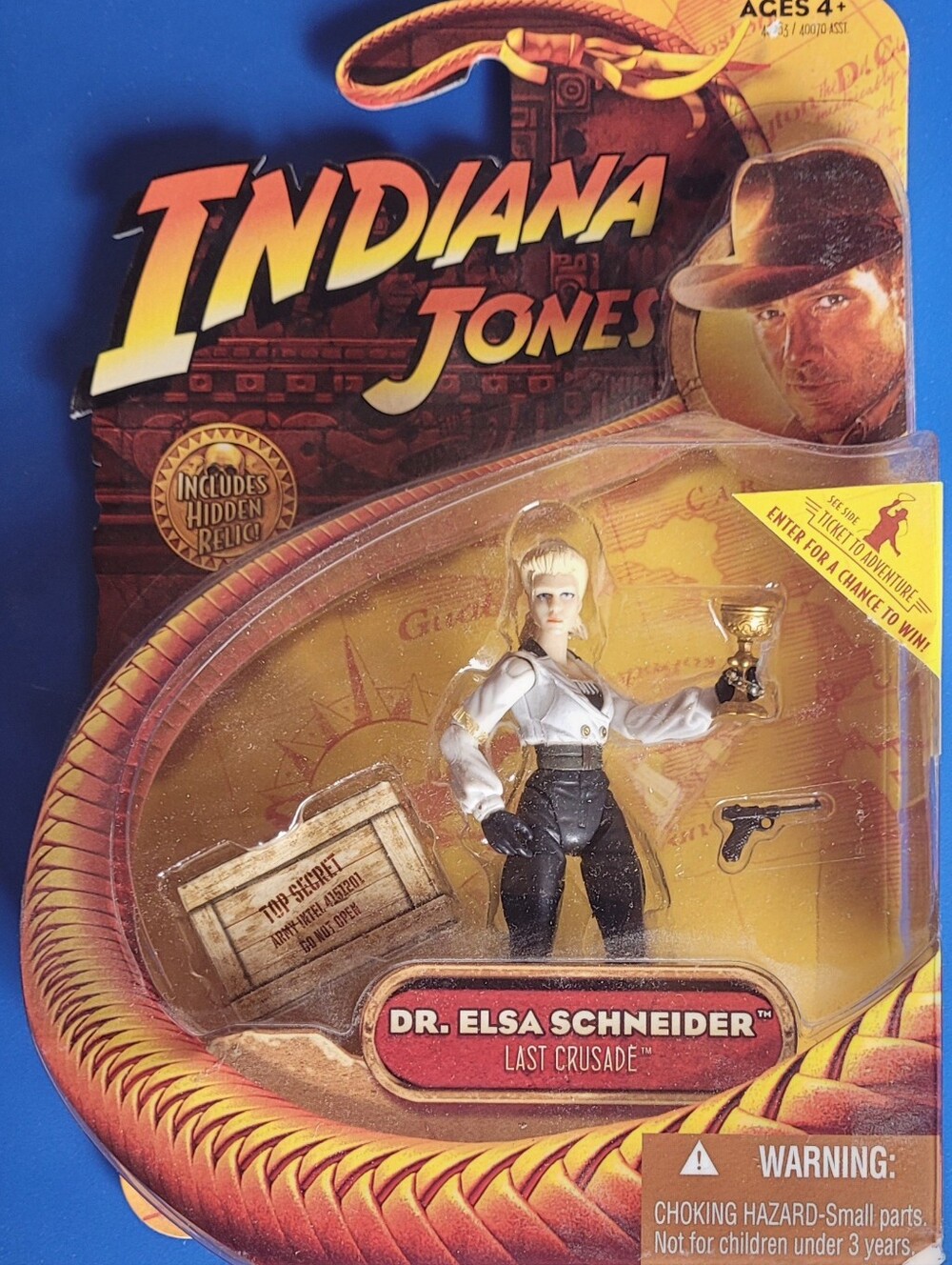 2008 Hasbro - Indiana Jones Last Crusade Dr. Elsa Schneider 3.75" Figure - NOS